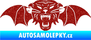 Samolepka Tygr s křídly Ultra Metalic červená