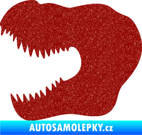 Samolepka Tyrannosaurus Rex lebka 001 levá Ultra Metalic červená