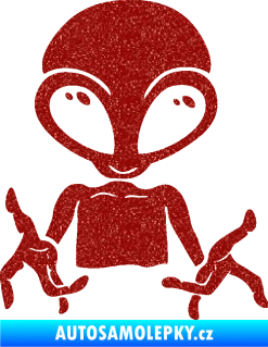 Samolepka UFO 006 pravá Ultra Metalic červená