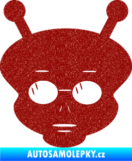 Samolepka UFO 007 levá Ultra Metalic červená