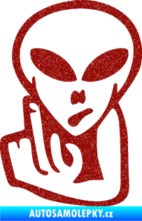 Samolepka UFO 008 levá Ultra Metalic červená