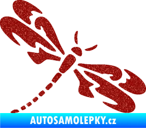 Samolepka Vážka 001 pravá Ultra Metalic červená