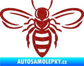 Samolepka Včela 002 Ultra Metalic červená