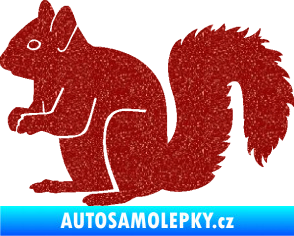 Samolepka Veverka 001 levá Ultra Metalic červená