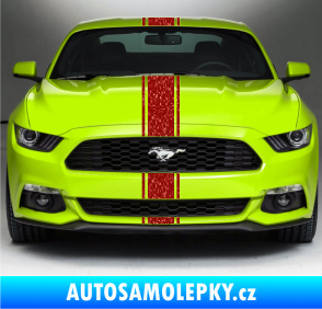 Samolepka Viper pruhy 1,5 cm + 13 cm + 1,5 cm Ultra Metalic červená