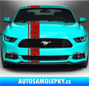 Samolepka Viper pruhy 2 cm + 16 cm Ultra Metalic červená