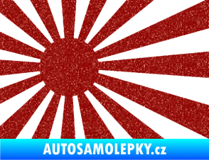 Samolepka Vlajka Japonsko 002 levá JDM Ultra Metalic červená