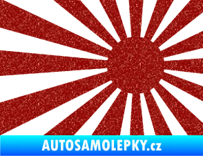 Samolepka Vlajka Japonsko 002 pravá JDM Ultra Metalic červená