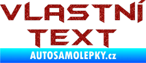Samolepka Vlastní text - Batman Ultra Metalic červená
