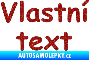 Samolepka Vlastní text - Comic Sans Ultra Metalic červená