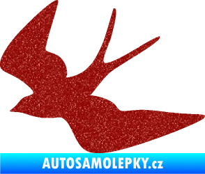 Samolepka Vlaštovka 001 levá Ultra Metalic červená