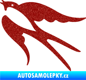 Samolepka Vlaštovka 003 levá Ultra Metalic červená