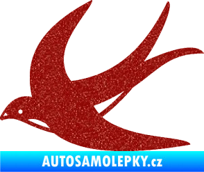 Samolepka Vlaštovka 004 levá Ultra Metalic červená