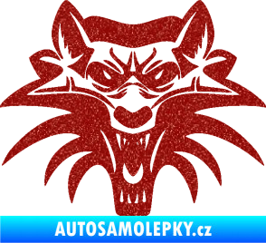 Samolepka Vlk 022 Ultra Metalic červená