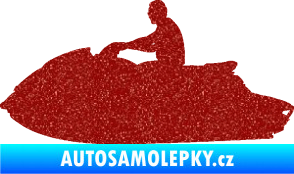 Samolepka Vodní skútr 003 levá Ultra Metalic červená
