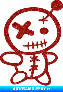 Samolepka Voodoo panenka 001 pravá Ultra Metalic červená
