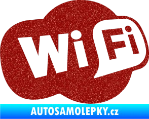Samolepka Wifi 002 Ultra Metalic červená