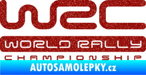 Samolepka WRC -  World Rally Championship Ultra Metalic červená