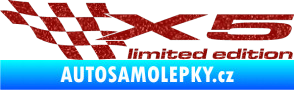 Samolepka X5 limited edition levá Ultra Metalic červená
