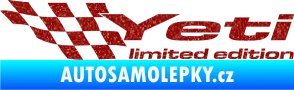 Samolepka Yeti limited edition levá Ultra Metalic červená
