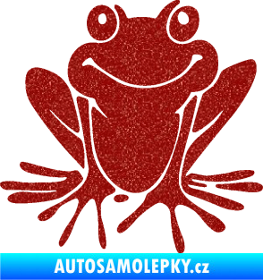 Samolepka Žába 008 pravá Ultra Metalic červená