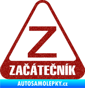 Samolepka Začátečník Ultra Metalic červená