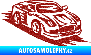 Samolepka Závodní auto 006 pravá Ultra Metalic červená