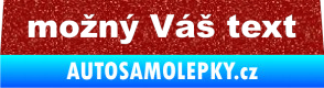 Samolepka Zetor - přední Ultra Metalic červená