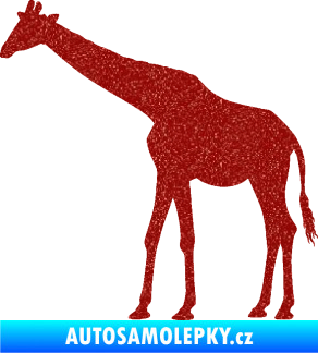 Samolepka Žirafa 002 levá Ultra Metalic červená