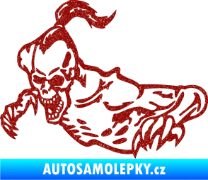 Samolepka Zombík levá Ultra Metalic červená