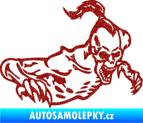 Samolepka Zombík pravá Ultra Metalic červená