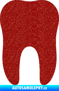Samolepka Zub 001 stolička Ultra Metalic červená