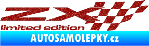 Samolepka ZX limited edition pravá Ultra Metalic červená