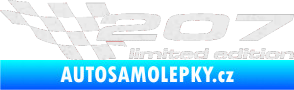 Samolepka 207 limited edition levá Ultra Metalic bílá