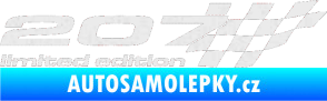 Samolepka 207 limited edition pravá Ultra Metalic bílá