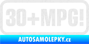 Samolepka 30 + MPG Ultra Metalic bílá