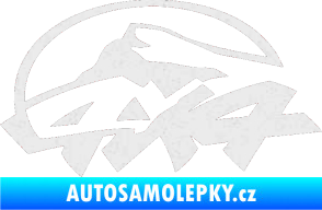 Samolepka 4x4 varianta 005 Ultra Metalic bílá