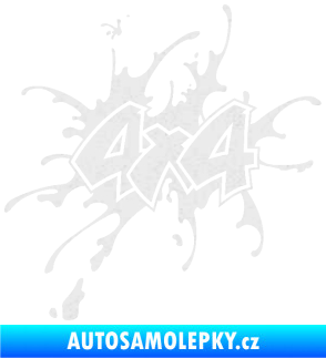Samolepka 4x4 varianta 020 Ultra Metalic bílá
