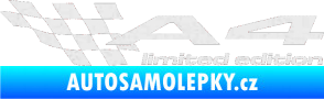 Samolepka A4 limited edition levá Ultra Metalic bílá