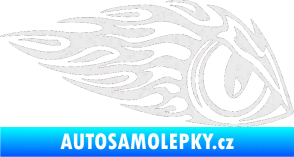 Samolepka Animal flames 016 pravá zvířecí oko Ultra Metalic bílá