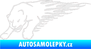 Samolepka Animal flames 020 levá puma Ultra Metalic bílá