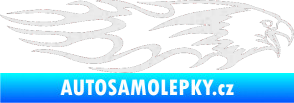 Samolepka Animal flames 026 pravá orel Ultra Metalic bílá