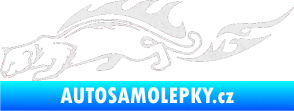Samolepka Animal flames 056 levá puma Ultra Metalic bílá