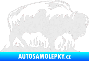 Samolepka Animal flames 071 pravá býk Ultra Metalic bílá