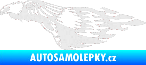 Samolepka Animal flames 076 levá orel Ultra Metalic bílá