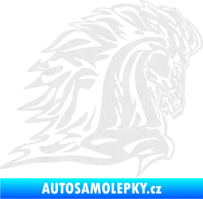 Samolepka Animal flames 101 pravá kůň Ultra Metalic bílá