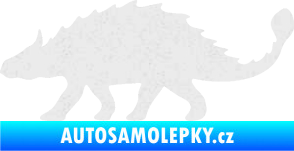 Samolepka Ankylosaurus 001 levá Ultra Metalic bílá