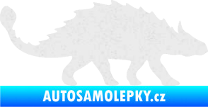 Samolepka Ankylosaurus 001 pravá Ultra Metalic bílá
