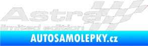 Samolepka Astra limited edition pravá Ultra Metalic bílá