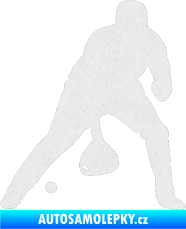 Samolepka Baseball 006 pravá Ultra Metalic bílá